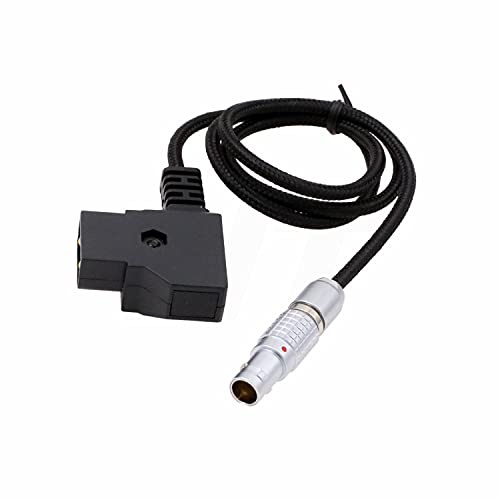HangTon Flexibles geflochtenes D-Tap auf 0B 2 Pin Netzkabel für Teradek Bolt Bond, Transvideo SmallHD 703 Monitor, Zacuto Sucher, Z CAM E2 F6 S6 Kamera und EVF 45cm