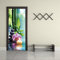 QHZSFF Türtapete Selbstklebend Orchidee & Zen Türposter Türfolie 3D PVC Türtapeten Türaufkleber 88 x 200 cm, B90 x H200cm