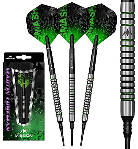 Mission Martin Lukeman Black & Green 90% Softdarts 20 Gramm