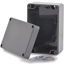 BOXEXPERT Kunststoff-Gehäuse Serie Elbe 120x80x55mm IP 65 grau RAL7035 Schaltschrank Verteilerkasten