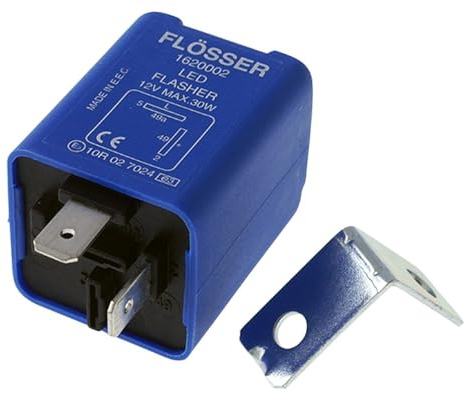 2EXTREME KAK LED Blinkerrelais elektronisch 2-polig kompatibel mit Roller | Für LED-Blinkerbirnen und normale Birnen; kompatibel mit Motorrad, nur bei einzelnem 2-poligem Relais mit 2 Anschlüssen.