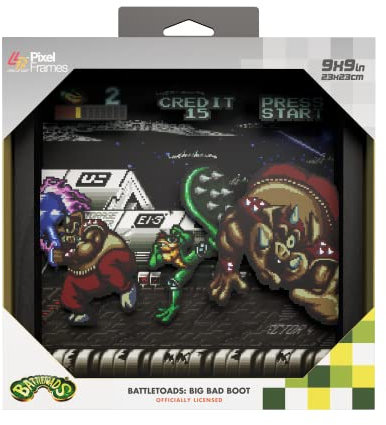 Level Up Labs Pixel Frames Battletoads – Big Bad Boot (22,9 x 22,9 cm)