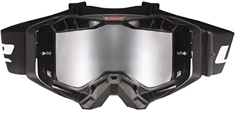 LS2 Unisex Aura Goggles Motocross Helmet Goggles with Pinlock. AURA PRO GOGGLE BLACK WITH IRIDIUM VISOR