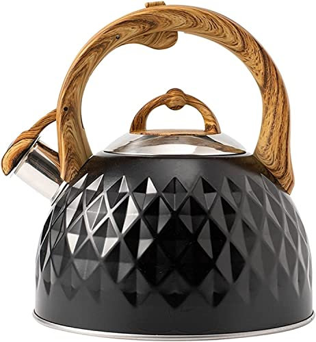 REJOON Percolateur cafetière 3L sifflet théière épaisse en Acier Inoxydable théière cafetière Bouilloire