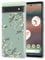 RALEAVO Compatible with Google Pixel 7 Clear Floral Case Girly Soft Slim Bumper Case with Flower Pattern-Leaf Pattern