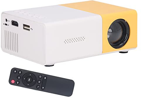 Mini Proiettore, Proiettore Portatile 1080P per Cartoni Animati, Regalo per Bambini, Proiettore per Esterni Smart Home Movie per Laptop TV Stick, Compatibile con Scheda TF USB, AV