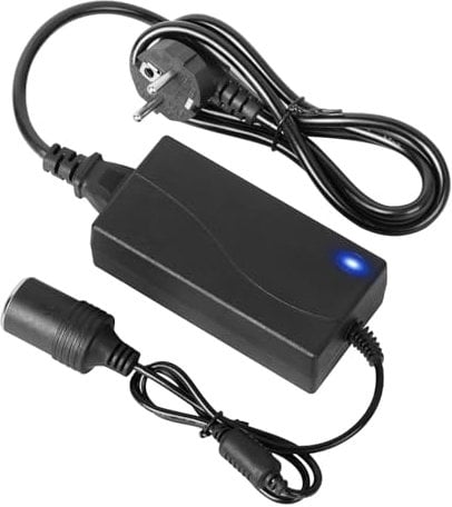 Spannungswandler 230V auf 12V, KFZ Netzadapter 5A 60W, Adapter Zigarettenanzünder Steckdose, AC auf DC Adapter 12V auf 230V, für Auto-Staubsauger, Kompressoren, Kühlbox