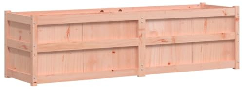 Pflanzkübel Holz, Blumentopf Blumenkübel Hochbeet Blumenkasten Pflanztrog Pflanzkasten für Haus & Garten, 180x50x50 cm Massivholz Douglasie
