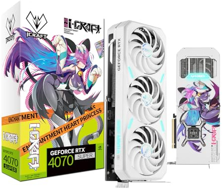 maxsun Geforce RTX 4070 Super iCraft Limited Edition OC 12GB GDDR6X Video Graphics Card GPU for Computer Gaming PC HDMI2.1 DLSS 3.5 PCIE 4.0 X16 RGB (iCraft)