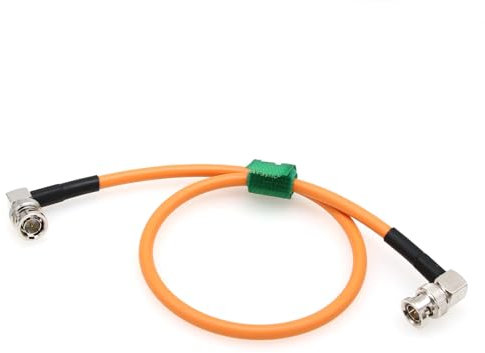 HangTon 12G 4K 30p SDI Koaxial-Videokabel BNC rechtwinklig für ARRI RED Komodo Blackmagic Sony FS7 FX9 FX6 Kamera SmallHD Atomos Monitor 10m