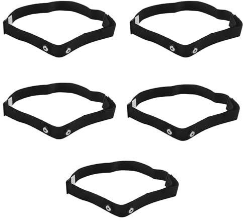 Goorvoucs 5X Brust Gürtel Gurt für für Sports Kabellos Frequenz Pulsmesser,Schwarz
