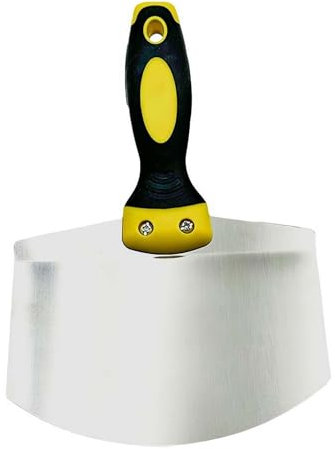 Cuchara de cubo de acero inoxidable, herramienta de masilla en forma de arco, espátula en forma de arco, espátula de yeso, raspador de pintura, eliminación de calafateo, hoja de masilla, herramienta