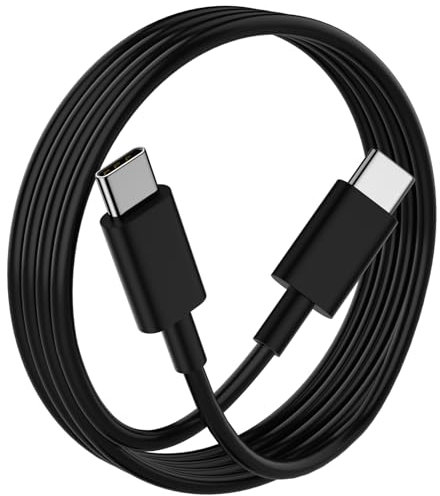 Cable USB C a USB C 1.8M, 65W 45W Cable Carga Rapida Tipo c para Lenovo Laptop HP Chromebook Thinkpad Yoga, Cable Tipo C para iphone 15 16, Pixel 8 9 pro, para Samsung Dell Asus Acer Tablet Notebook