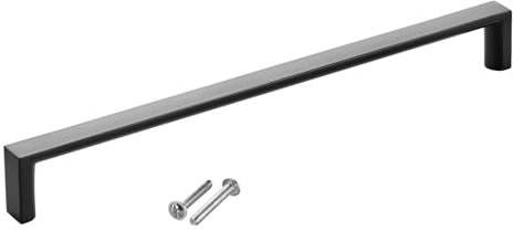 SOTECH Möbelgriff BLACKLINE XI BA 224 mm schwarz matt | Länge 231 mm, Breite 12 mm, Höhe 27 mm Griff aus Aluminium