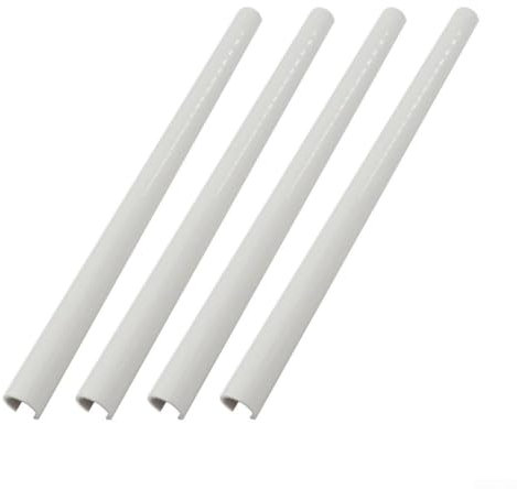 Besttoolifes 200/300/500mm X 15Mm Radiator Pipe Covers - Pipe Covers- Radiator Pipe Covers Set Of 4 Adjustable Length(White-300mm)