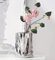 Jarrón de cerámica cromado líquido, diseño de bolsa de papel plegable, jarrón decorativo moderno para arreglos florales, flores artificiales o frescas, plantas hidropónicas, decoración del hogar, sala