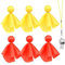 6pcs Elfmeter -Flaggen -Fußball -Flaggen mit 1pc -Pfeife, Flag -Fußball -Set 3PCS Red Referee Flag und 3PCS Yellow Refere Flag für Fußball, Lacrosse und Flag -Fußball -Sportfan, Flag -Football -Set