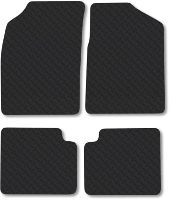 Ford KA (2008-2013) 5mm Rubber Car Mats | Heavy Duty Rubber Tailored Fit Floor Mats Full Coverage Durable Waterproof Accessories Easy Clean Anti Slip Made in the UK