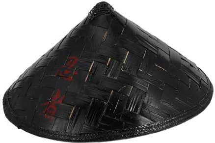 CATIEBYE 1stück Ninja Hut Cosplay Bambus-hut Für Samurai Kostüm Verstellbar Und Atmungsaktiv Für Partys Und Bühnenaufführungen Durchmesser Für Männer Und Frauen