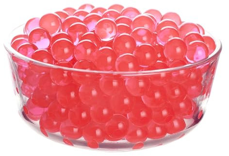 TUMYBCC Wasserperlen für Deko Vase – 50g 6.000 Stücke Water Beads für Schwimmende Kerzen Perlen Pflanzen Blumen in Vasen Hochzeits-Mittelstück Vasenfüller (Rot)
