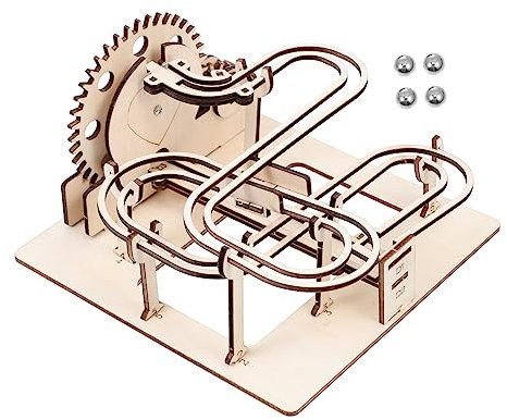 Milisten Laufpuzzle-Spielzeug Für Junge Mädchen Murmelbahn-Puzzle Mit Glatten Perlen Lauflabyrinth-Ball-Spielzeug Aus Holz Laufperlen-Labyrinth- Für Hand-Augen-koordination Labyrin