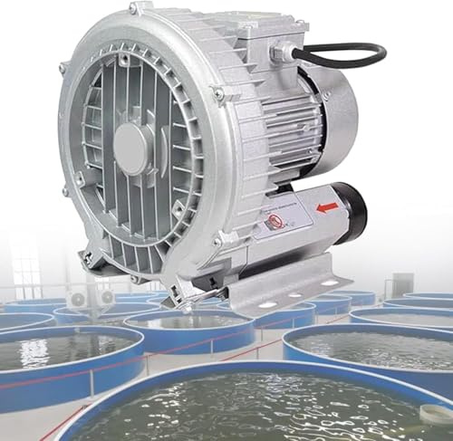 Souffleur à anneau Vortex 1200 W pour aération de bassin à poissons, pompe à air électrique et ventilateur centrifuge, pompe à eau et solution d'aération (350 W/0,47 CV)