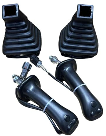 perfk Poignée de joystick pour pelle hydraulique (lot de 2) - Installation facile - Entretien des composants simplifié - Manchon de protection inclus