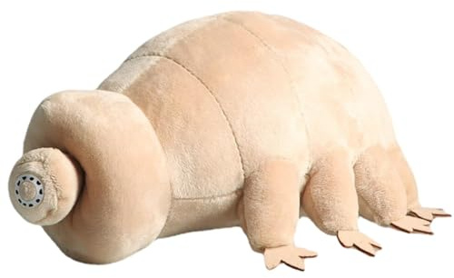 Zahoken Bärtierchen Plüschtier, 25 cm Weich Niedlich Bärtierchen Kuscheltier Stofftier, Realistische Wasserbär Plüschpuppe für Sofa, Bett, Stuhl, Heimdekoration, Geschenk für Kinder