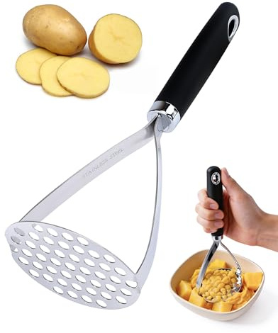 Acual Presse Purée, Presse Puree Manuel Acier Inoxydable 26 cm