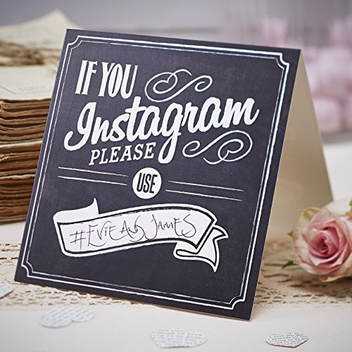 Vintage Affair - If You Instagram Table Tent Signs