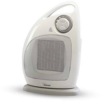 Bimar S239EU Stufetta Elettrica, Termoventilatore Elettrico da 1500W a Basso Consumo e Oscillazione Destra Sinistra, Corpo in Plastica con Maniglia Integrata, Elementi Riscaldanti in Ceramica