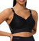 TriAction Damen Gepolstert Sport-BH Hybrid Lite P, Schwarz (Black 04), Gr. 80E