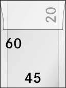 LINDNER Das Original Pergamin-Tüten, 45 x 60 + 20 mm, 500er-Packung
