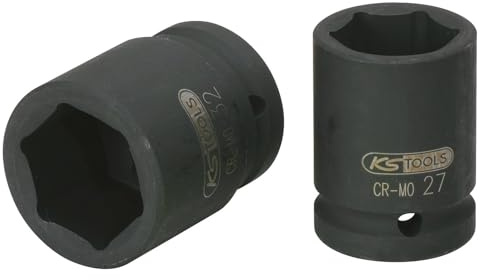 KS Tools 515.1393 3/4 Sechskant-Kraft-Stecknuss, kurz, 1.5/16''