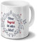 digital print Tasse mit Namen Ingrid - Motiv Ohne Ingrid ist Alles blöd - Ornamente Design - Namenstasse, Kaffeebecher, Mug, Becher, Kaffeetasse - Farbe Weiß