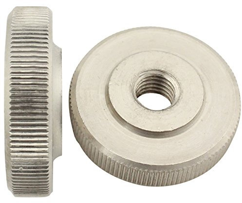 Rändelmuttern (niedrige Form) - M6 - (2 Stück) - DIN 467 - rostfreier Edelstahl A1 (VA) / NIRO - SC467 | SC-Normteile