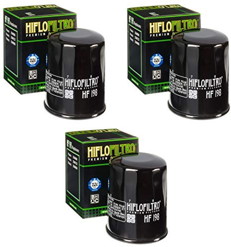 Hiflo 3x Ölfilter Hammer 1800 8 Ball 2010-2014 HF198