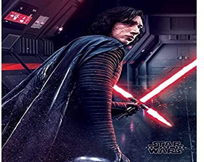 Pyramid International Mini-Poster Kylo Ren Rage Star Wars The Last Jedi, Kunststoff Glas, Mehrfarbig, 40 x 50 x 1.3 cm