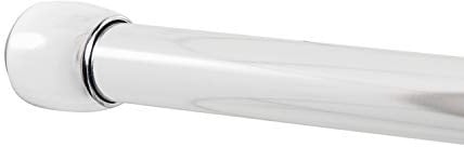Zenna Home Aluminum Tension Shower Rod, Chrome, 30 to 43-Inch