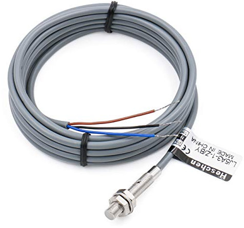 Heschen M5 Induktiver Näherungssensor Schalter, Schildtyp, LJ5A3-1-Z/BY, Detektor 1mm, 10-30VDC 150mA, PNP Normalerweise offen(NO), 3-Draht
