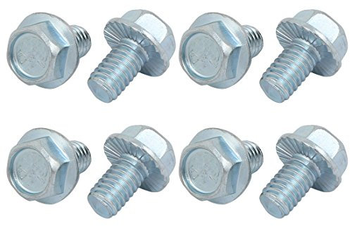 sourcing map 8stk Flansch Schraube Bohrer 5/16-18 x 1/2 Inch Gewinde Hexon gezähnt Kopf