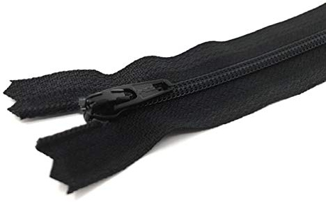 Unbekannt YKK teilbarer Reißverschluss Kunststoffspirale mit Zipper 580 Schwarz 50 cm