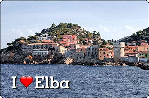 Cadora Magnetschild Kühlschrankmagnet I Love Elba III