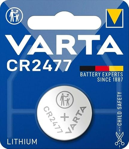 Varta 40866 Professional Electronics CR2477 6477 Lot de 10 Piles Bouton au Lithium 3 V