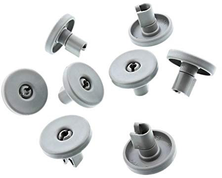 Pack of 8 x Replacement Dishwasher Lower Basket Wheel Suitable For Zanussi 40mm Bottom Roller Runner & Clip Axle 50269757006 50286965004 50286964007 50269971003 50269921008