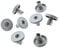 Pack of 8 x Replacement Dishwasher Lower Basket Wheel Suitable For Zanussi 40mm Bottom Roller Runner & Clip Axle 50269757006 50286965004 50286964007 50269971003 50269921008