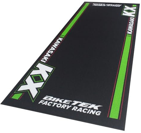 BIKETEK Tapis environnemental Paddock Garage Mat pour Moto Kawasaki KX Neuf
