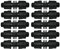 AERZETIX - Set di 10 manicotti/raccordi/connettori di riparazione per tubo (piatto) Ø16mm per sistema di goccio - riparazione di tubi da giardino/irrigazione - in plastica - C48711