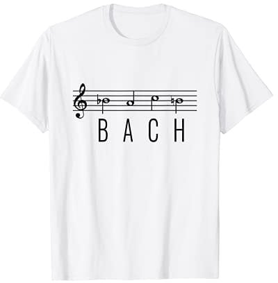 B-A-C-H Johann Sebastian Bach Noten-Design für Musik-Fans T-Shirt