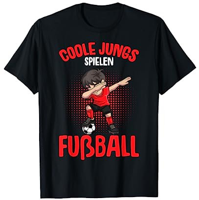 Coole Jungs spielen Fußball Fußballer Jungen Kinder T-Shirt